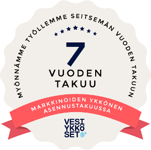 Vesiykköset myöntää työlleen seitsemän vuoden takuun
